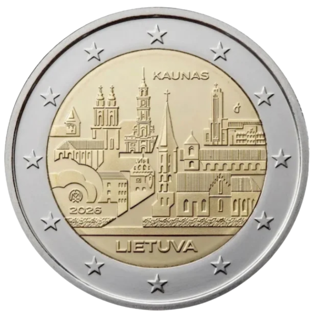 Kaunas 2 euroa Liettua 2026 - Kaunas - Image 1