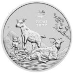 Silver Coin $2 Australia 2027 - Year of the Goat 2 oz BU