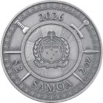 Hõbemünt 2 dollarit Samoa 2026 - Richard Lõvisüda - Pilt 2