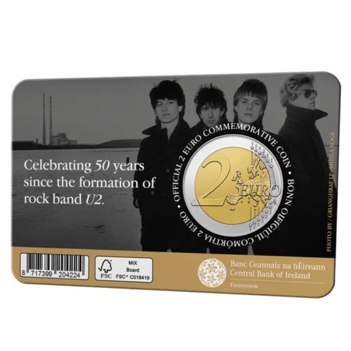 2 euro Irlanda 2026 - U2 BU - immagine 2