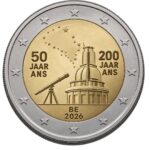 2 euroa Belgia 2026 - Kansallinen maantieteellinen instituutti ja kuninkaallinen observatorio