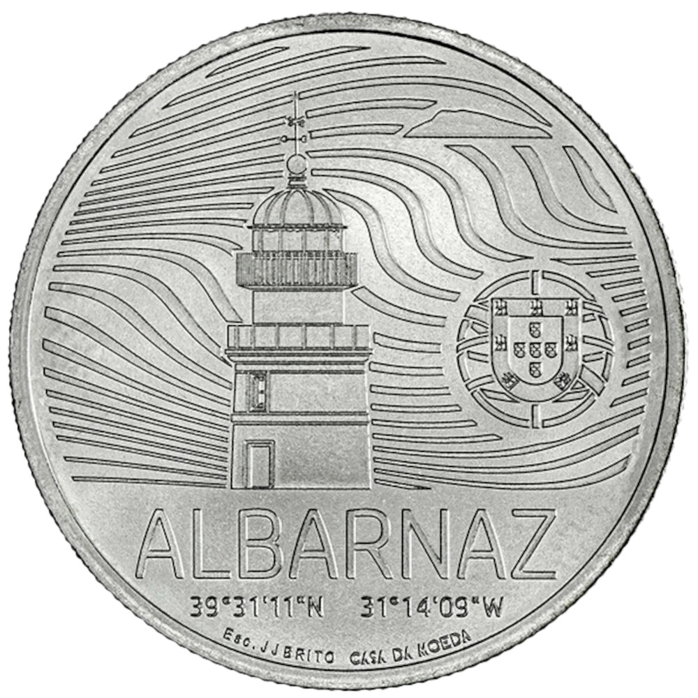 Albarnaz-5eur-portugal-front 5 euro Portogallo 2026 – Faro di Albarnaz - immagine 1
