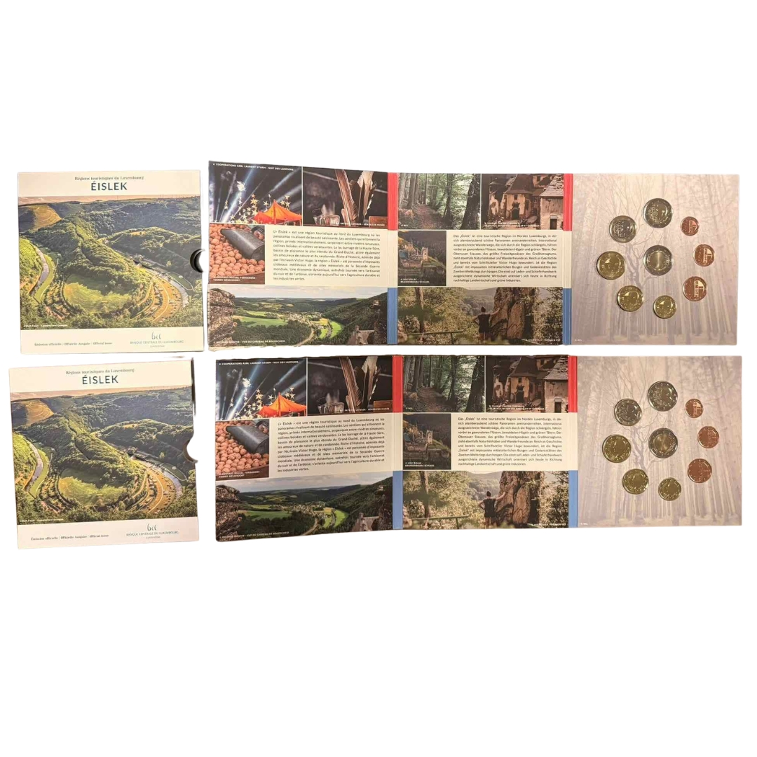 luxset26 (1) Pair of bank sets of euro coins Luxembourg 2026 + two 2 euro coins - Image 1