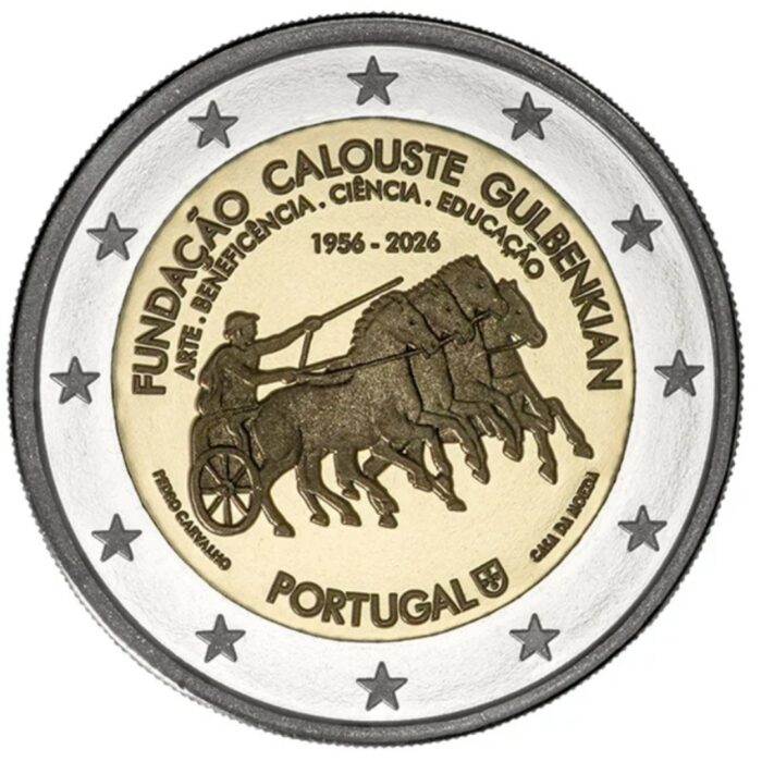 2 euro Portugal 2026 - 70th anniversary of the Calouste Gulbenkian Foundation Proof - Image 2